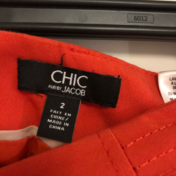 Jacob Orange Pencil Skirt - Picture 4 of 4